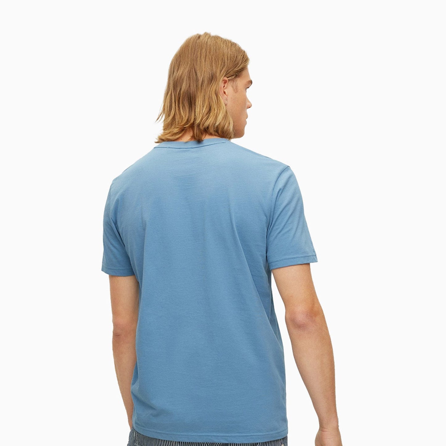 Men's Cotton Jersey T-Shirt With Rubber Print Logo
