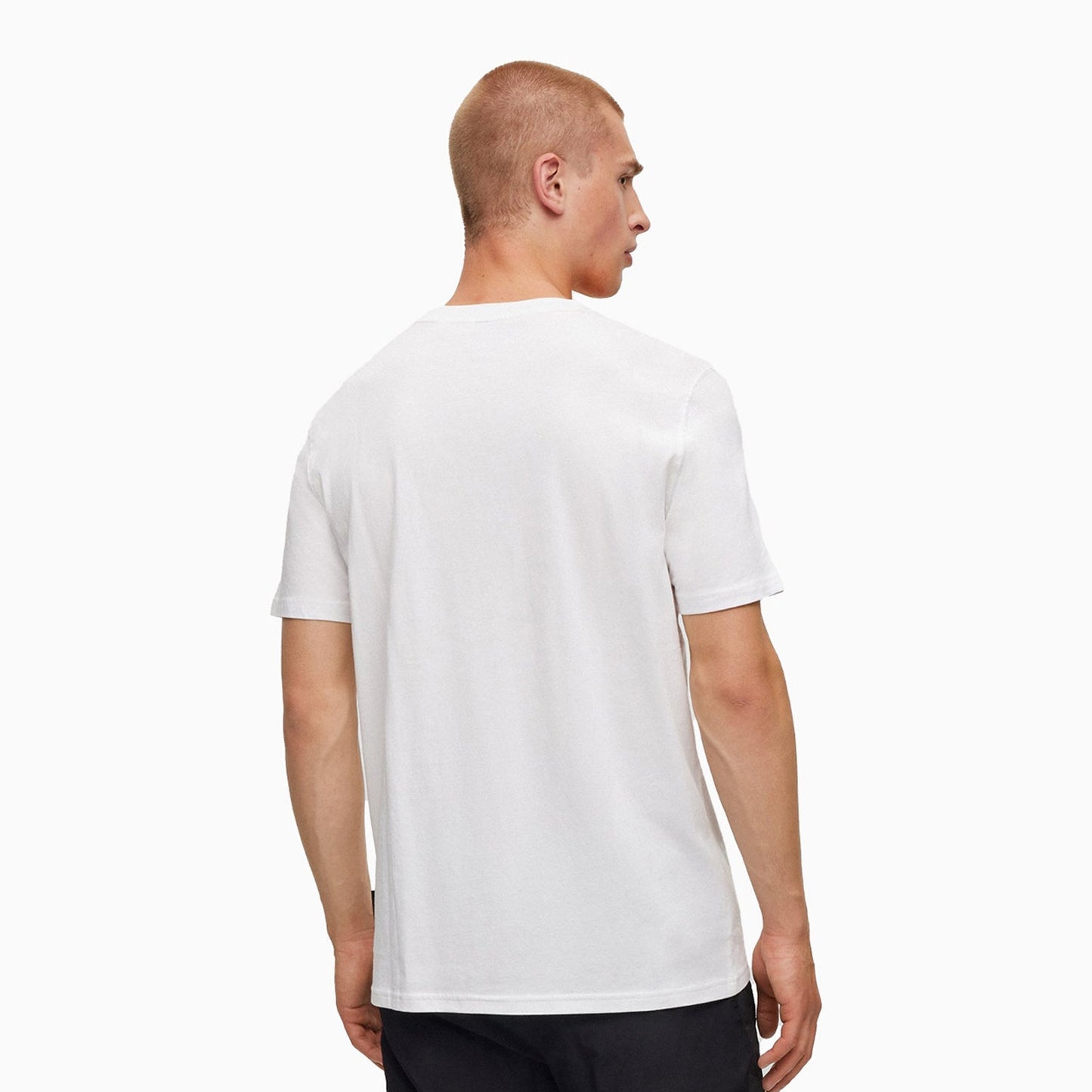 Men's Cotton Jersey T-Shirt With Rubber Print Logo