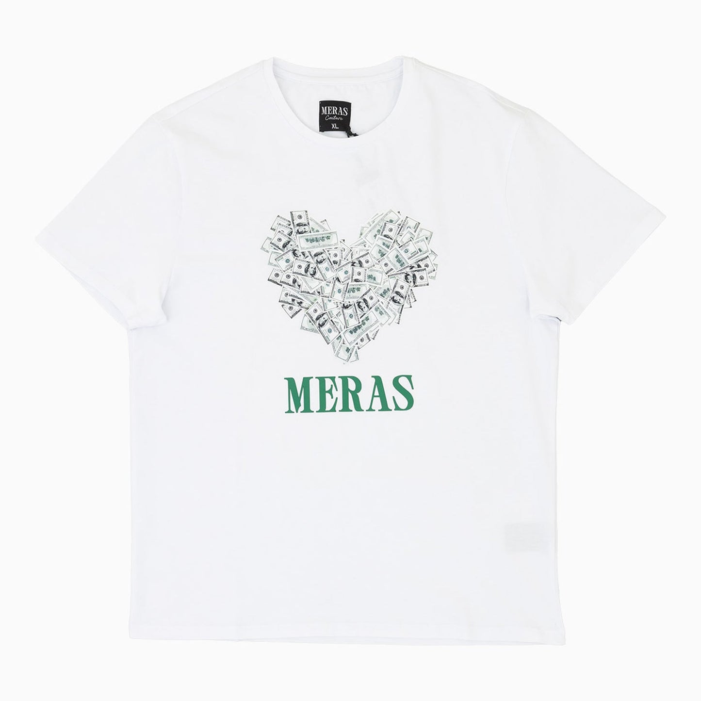 Men's Money Heart Graphic Short Sleeve T Shirt