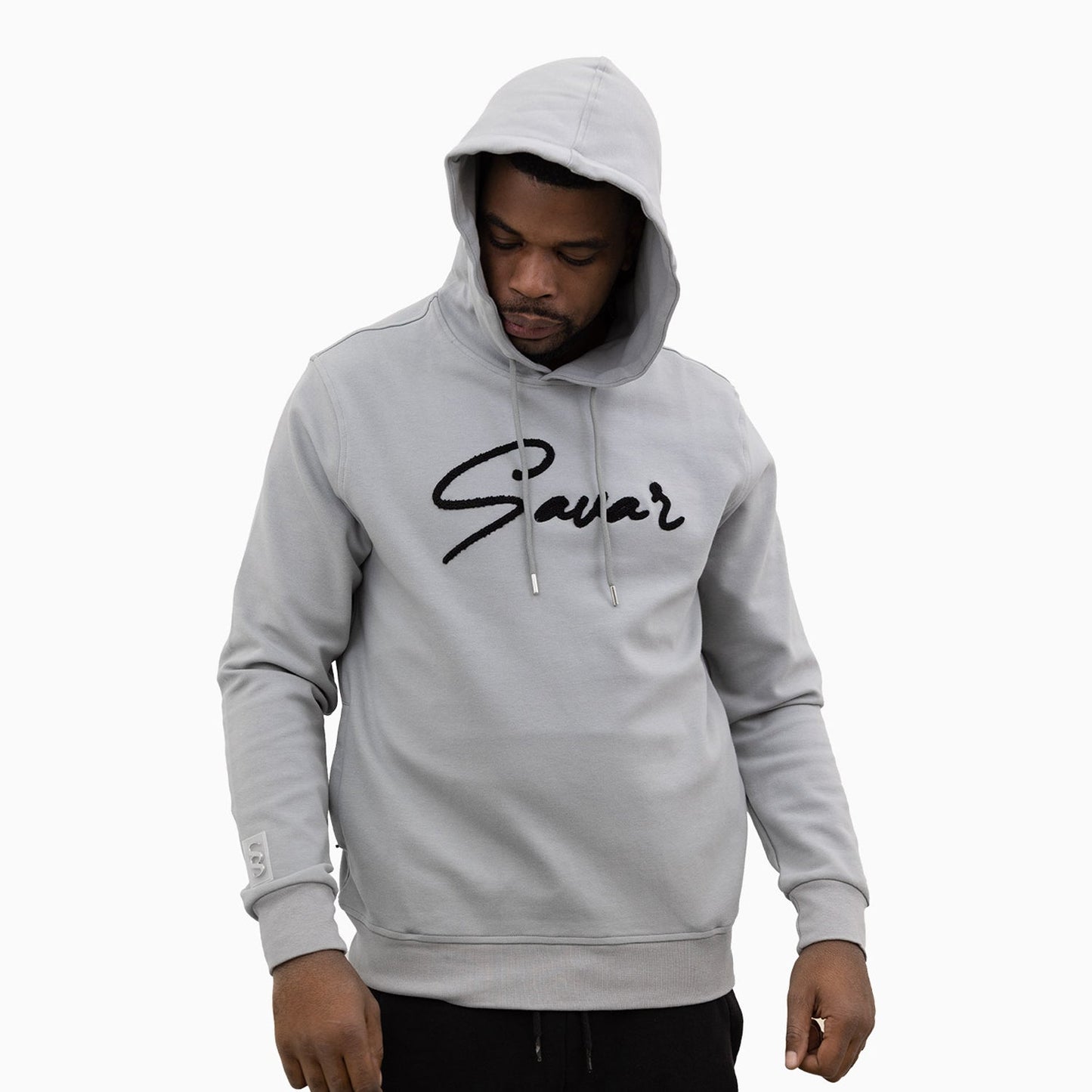 Men's Chenille Patch Pull Over Hoodie