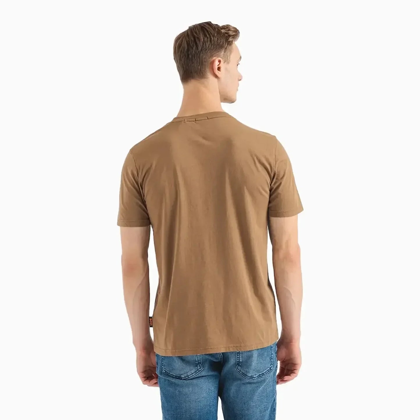 Men's Cotton Jersey T-Shirt With Rubber Print Logo