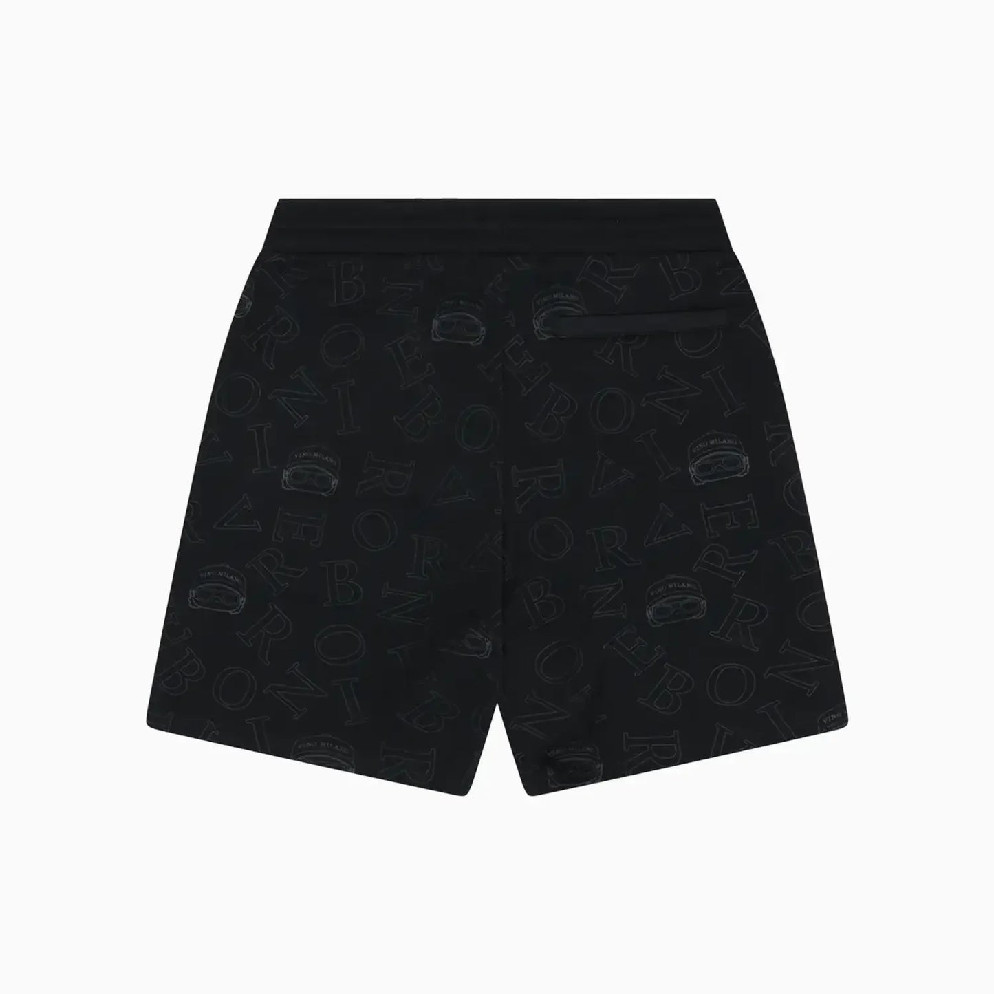 Men's Black All-Over Logo Print Co-Ord Set