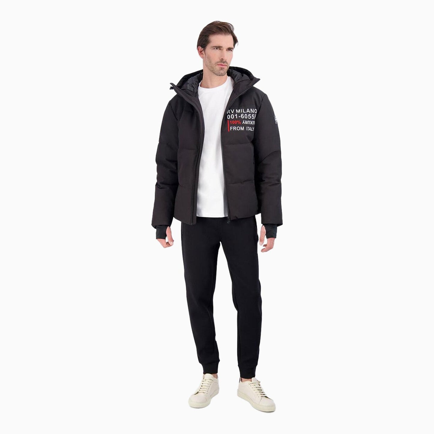 Men's Milano Windbreaker Zip Up Hoodie