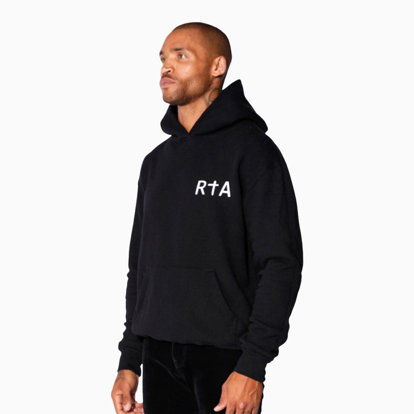 Men's Blue Logo Pull Over Hoodie