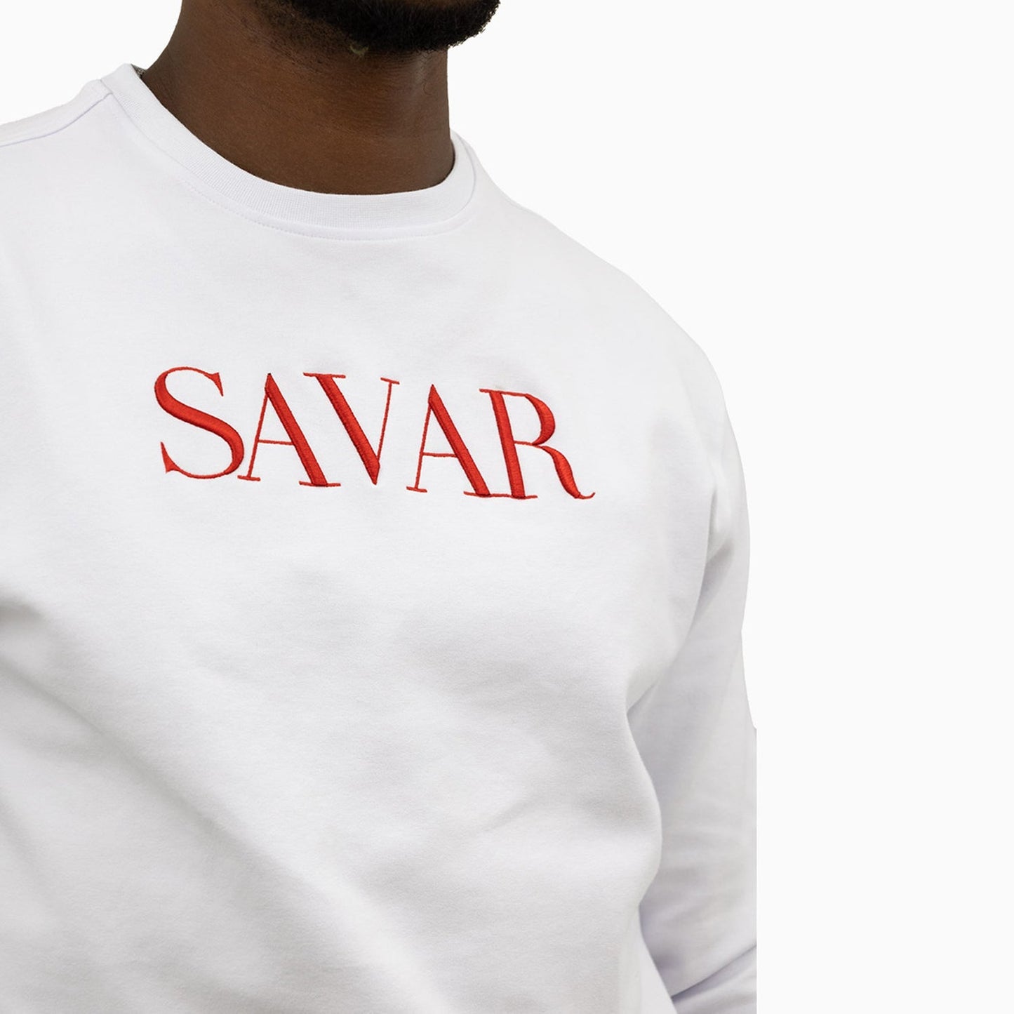 Men's Embroidery Crew Neck Sweatshirt