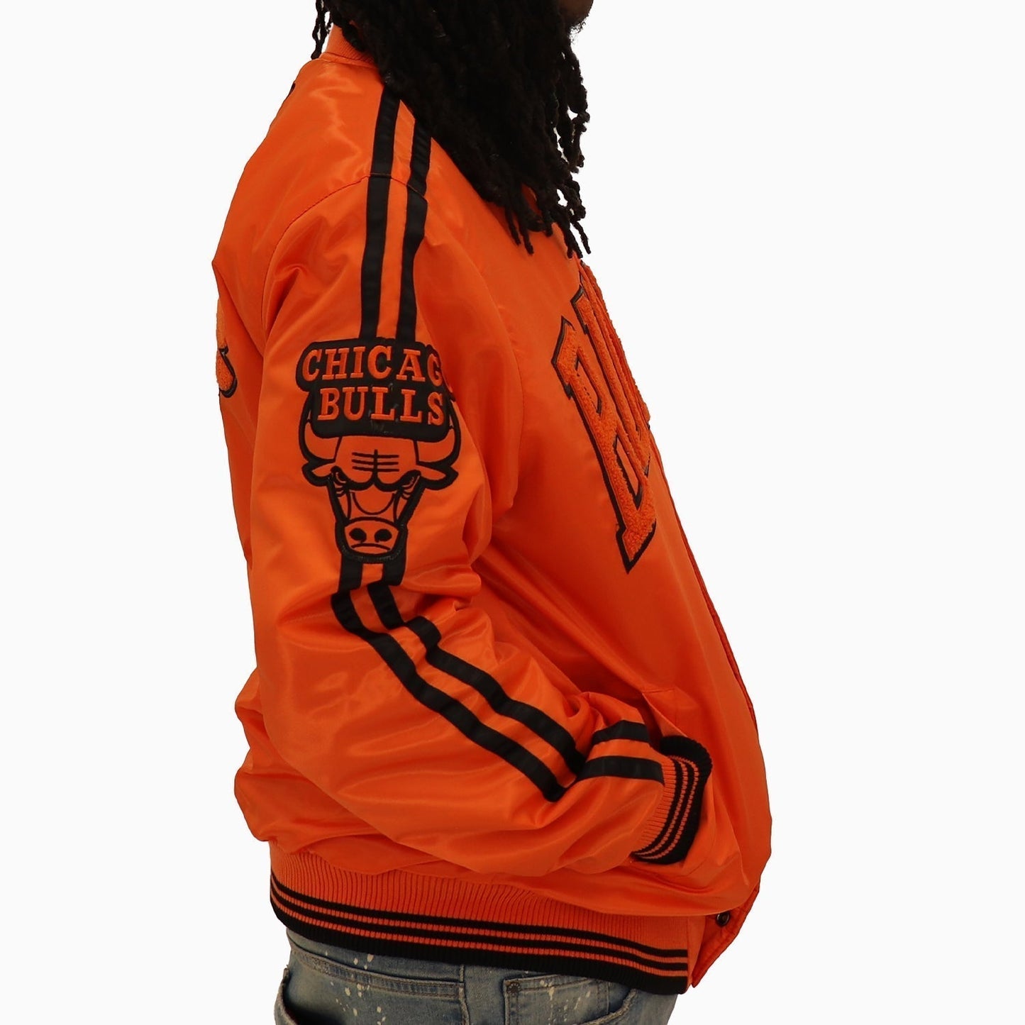 Men's Chicago Bulls NBA Varsity Satin Jacket