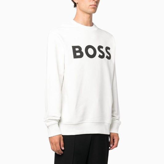 Men's Relaxed Fit Cotton Terry With Rubber Print Logo Sweatshirt
