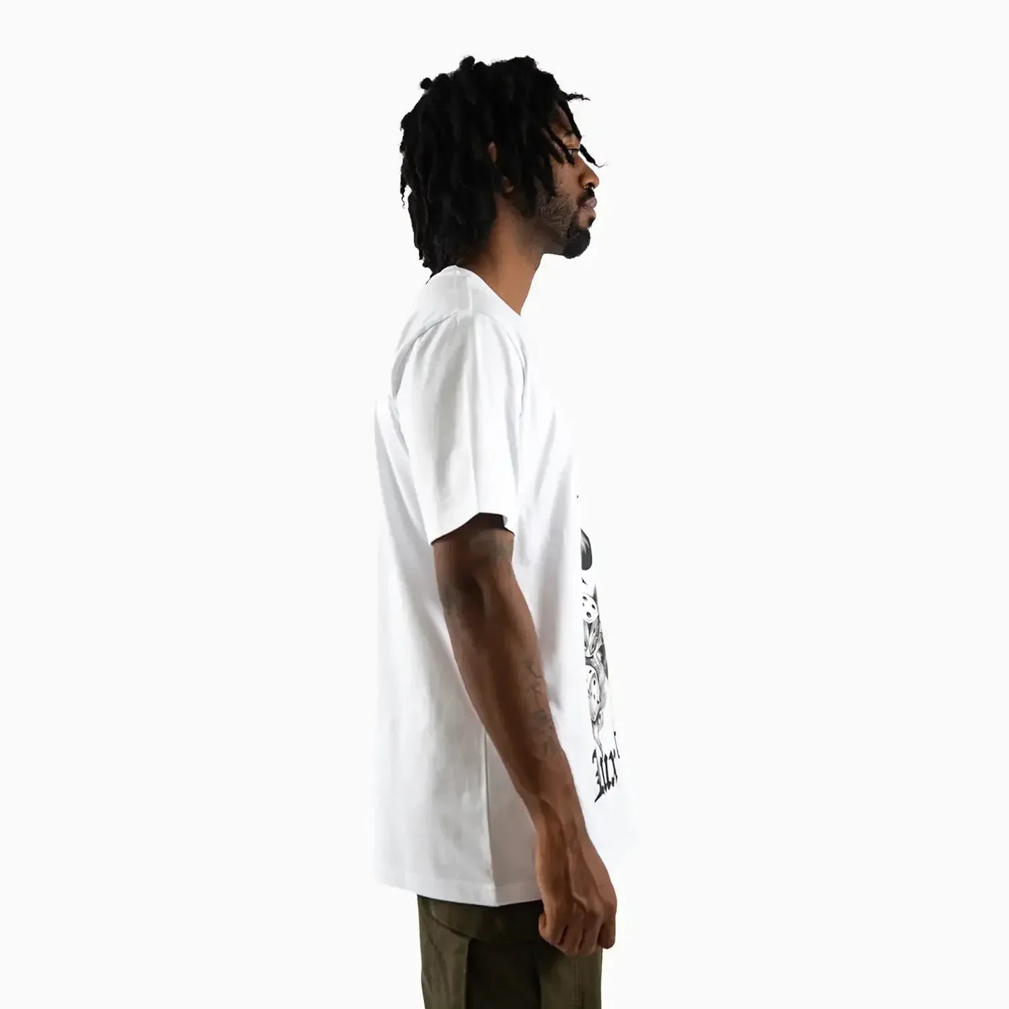 Men's Ace of Spades Skull Graphic Short-Sleeve T-Shirt