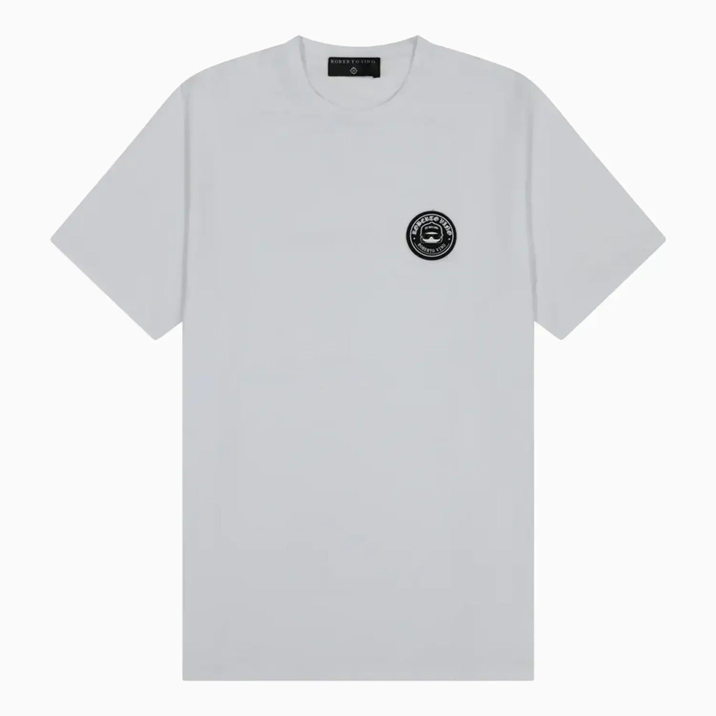 Men's White Minimal Logo Patch Co-Ord Set