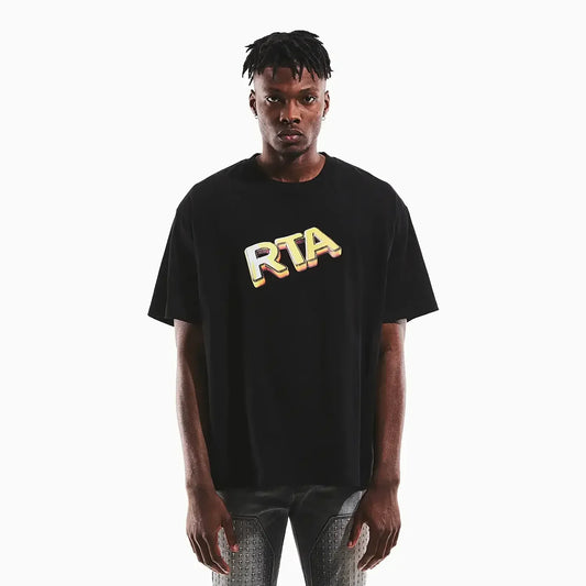 Men's Colin Oversized Black Cash Only T-Shirt
